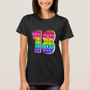 Kids 18 Cutest Capital Number Alphabet Funny Poppi T-Shirt