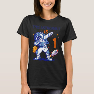 Kids 1 Year Old Astronaut Space Planet 1st Birthda T-Shirt