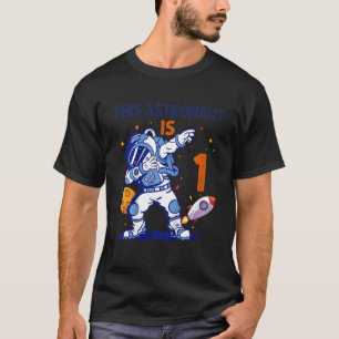 Kids 1 Year Old Astronaut Space Planet 1st Birthda T-Shirt