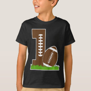Kids 1st Birthday Party Football Boy One Year Old  T-Shirt