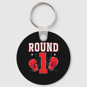 Kids 1st Boxing Birthday Party One Year Old Boxer  Key Ring