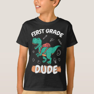 Kids 1st Grade Back To School First Grade Dude Boy T-Shirt