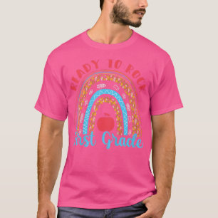 Kids 1st Grade Girls Ready to Rock First Grade  T-Shirt