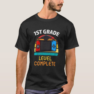 Kids 1st Grade Level Complete  Graduation party Fi T-Shirt
