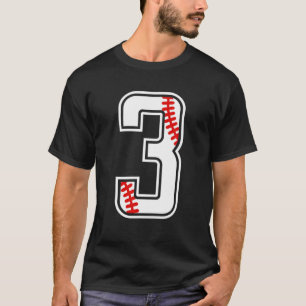 Kids 2019 3Rd Birthday Baseball Boys Kids Three 3 T-Shirt