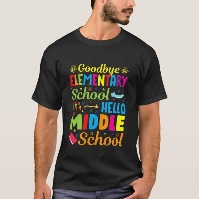 Kids 2022 Middle School Graduation Elementary Scho T-Shirt (Front)