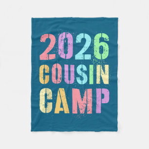 Kids 2026 cousin camp family vacation crew auntie fleece blanket
