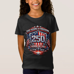 kids 250 Years of Freedom T-Shirt – Keep America G