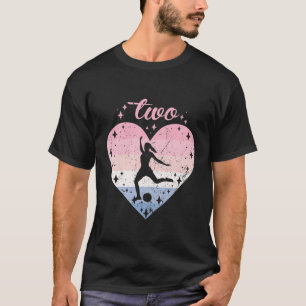 Kids 2 Year Old Cute Soccer Birthday Girl 2Nd B-Da T-Shirt