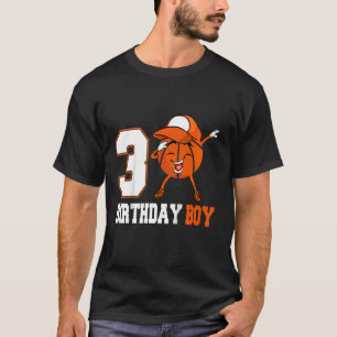 Kids 2 Year Old Dabbing Basketball 2nd Birthday B T-Shirt