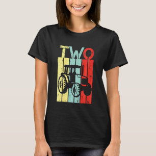 Kids 2 Year Old Tractor Second Birthday 2nd Birthd T-Shirt