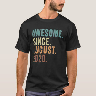 Kids 2 Years Old Awesome Since August 2020 2th Bi T-Shirt