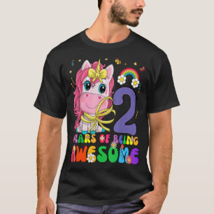 Kids 2 Years Old Gifts 2nd Birthday Girl Princess  T-Shirt