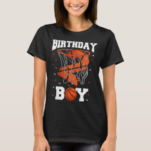 Kids 2nd Birthday Basketball Boy Two Year Old Bask T-Shirt