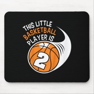 Kids 2nd Birthday Boys Basketball Sport 2 Year Ol Mouse Pad