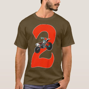 Kids 2nd Birthday Dirt Bike Gift 2 Years Old MX T-Shirt