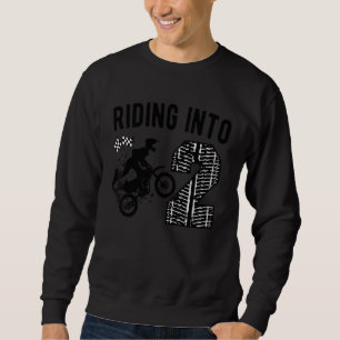 Kids 2nd Birthday Dirt Bike Party Motocross Two Ye Sweatshirt