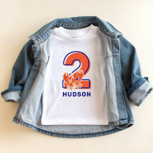 Kids 2nd Birthday Lobster Guest of Honor Baby T-Shirt