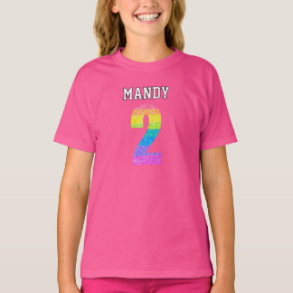 Kids 2nd Birthday Party - Editable Text T-Shirt