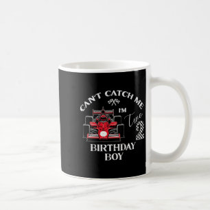 Kids 2nd Birthday Race Car Bday Boy Cant Catch Me Coffee Mug