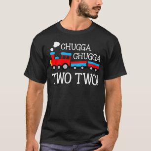 Kids 2Nd Birthday Shirt Boy Train Chugga Chugga Tw