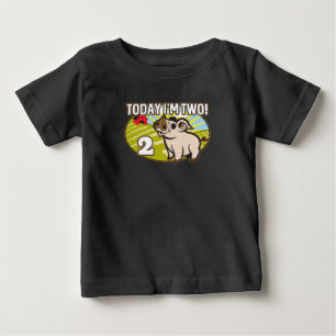 Kid's 2nd Birthday Today I'm Two! Cute Pig Baby T-Shirt