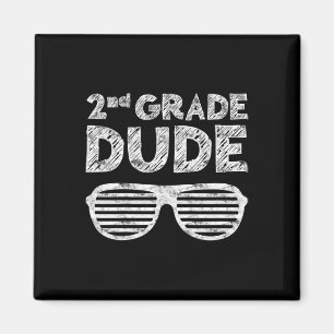 Kids 2nd Grade Dude  Second Grade Back To School   Magnet