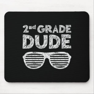 Kids 2nd Grade Dude Second Grade Back To School Mouse Pad
