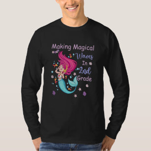Kids 2nd Grade Mermaid Making Magical Waves Kids G T-Shirt