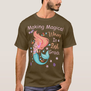 Kids 2nd Grade Mermaid Making Magical Waves Kids G T-Shirt