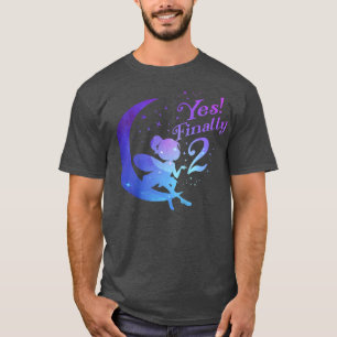 Kids 2nd Second Birthday Party Fairy Tale Princess T-Shirt