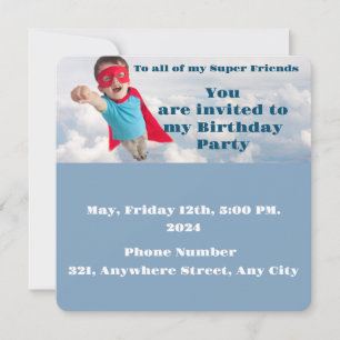 Kid's 3 invitation