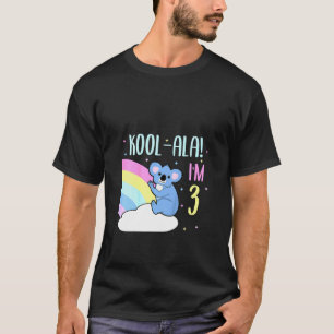 Kids 3 Year Old 3rd Birthday Koala Bear Birthday T-Shirt