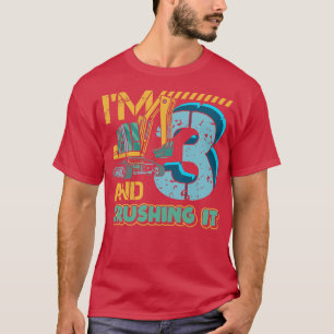 Kids 3 Year Old Excavator Tractor Truck I'm Crushi T-Shirt