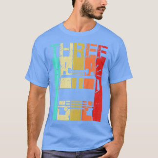 Kids 3 Year Old Fire Truck Birthday Third 3rd Birt T-Shirt