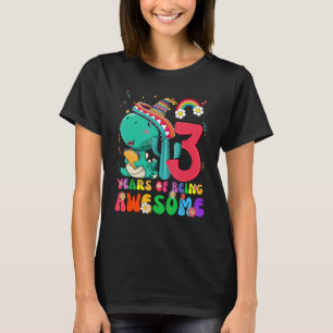 Kids 3 Years Old  Boys Girls Cute Dinosaur 3rd Bir T-Shirt