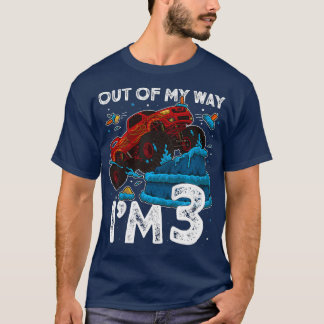 Kids 3rd Birthday Boy Monster Truck Out Of My Im T-Shirt