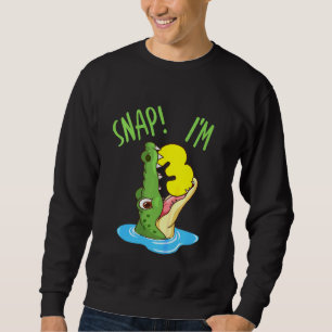Kids 3rd Birthday Crocodile Alligator 3 Years Old Sweatshirt