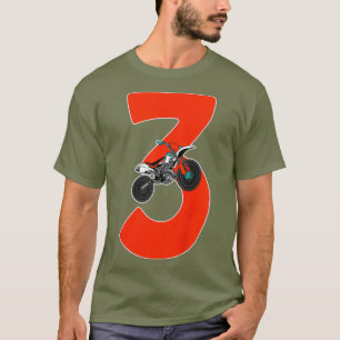 Kids 3rd Birthday Dirt Bike  3 Years Old MX T-Shirt