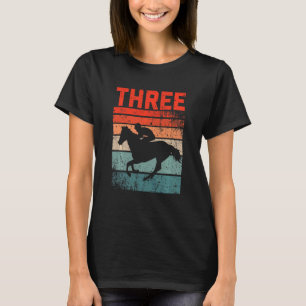 Kids 3rd Birthday Horse Rider Fan 3 Years old Girl T-Shirt