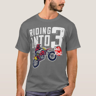 Kids 3rd Birthday Motor Cross Dirt Bike Birthday R T-Shirt