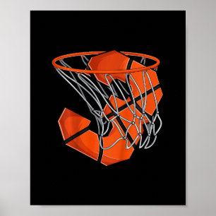 Kids 3rd Birthday Sketll Shirt Kids  Poster