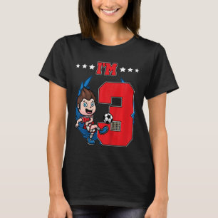 Kids 3rd Birthday Soccer Boy Football Kids T-Shirt