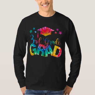 Kids 3rd Grade Graduation Tie Dye Peace Out Third  T-Shirt