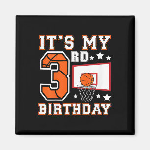 Kids 3rd Sketll Birthday 3 Year Old Sketll Player Magnet