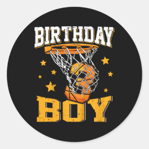 Kids 3rd third 3 three year happy birthday boy bas classic round sticker