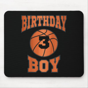 Kids 3rd third 3 three year happy birthday boy bas mouse pad