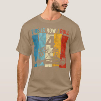 Kids 4 Year Old Birthday Boy Race 4th Birthday Boy T-Shirt