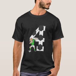 Kids 4 Year Old Boy Soccer Player 4th Birthday Kid T-Shirt