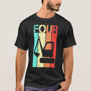 Kids 4 Year Old Excavator Birthday Fourth 4th Birt T-Shirt